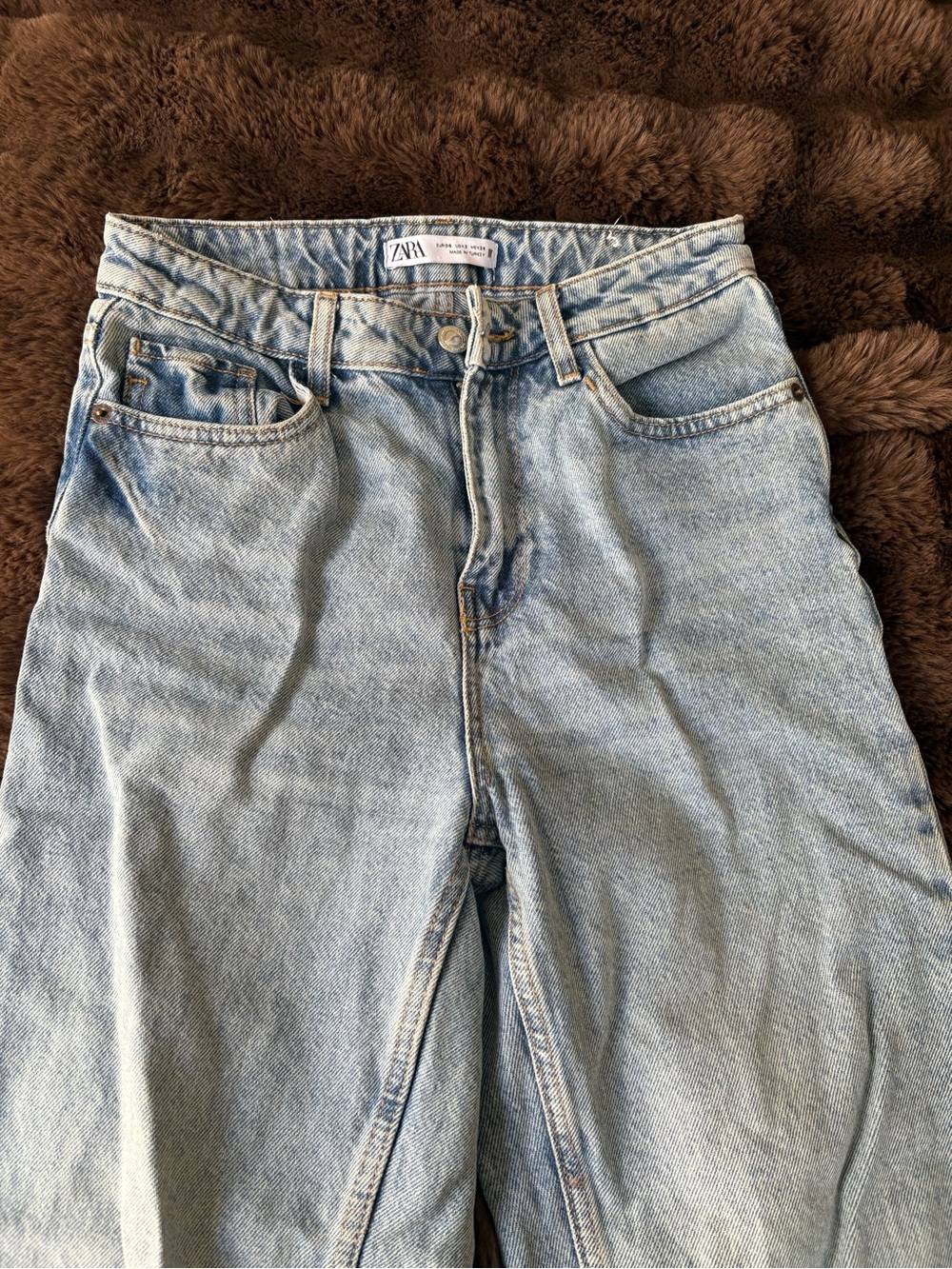 ZARA High Rise Z1975 Straight Leg Jeans